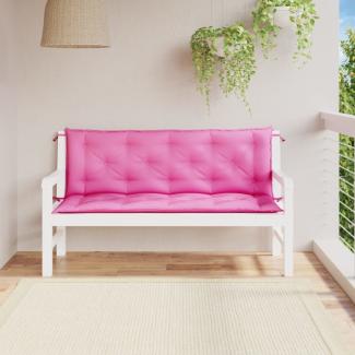 vidaXL Gartenbank-Auflagen 2 Stk. Rosa 150x50x7 cm Stoff