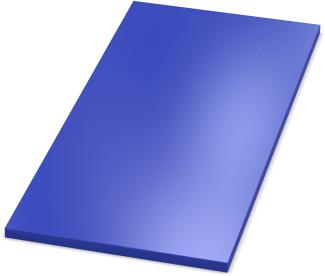 AUPROTEC Tischplatte 19mm blau 1400 x 900 mm Holzplatte melaminharzbeschichtet Spanplatte mit Umleimer ABS Kante Auswahl: 140 x 90 cm