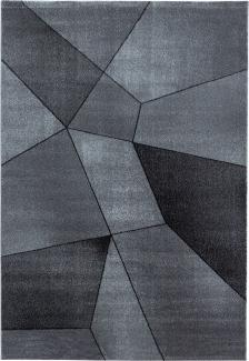 Kurzflor Teppich Balia rechteckig - 240x340 cm - Grau