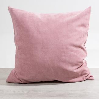 Kissen Deko von Lysel - rosa Uni Jerada 50x50 Polyester kissenbezug Dekokissen