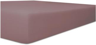Kneer Vario-Stretch Spannbetttuch one für Topper 4-12 cm Höhe Qualität 22 Farbe flieder 200x200 cm