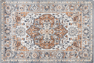 Teppich mehrfarbig 200 x 300 cm orientalisches Muster Kurzflor MARALIK