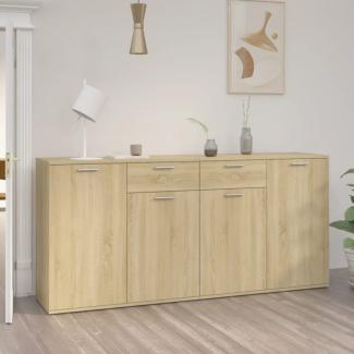 Sideboard 160x36x75 cm, Holzwerkstoff Sonoma