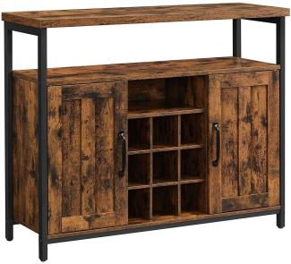 Küchenschrank, Sideboard mit Weinregal 100x35x81,4 cm