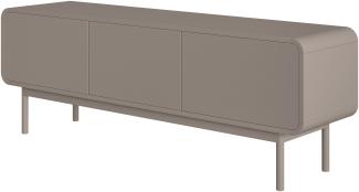 Selsey Oro - TV-Lowboard mit 3 Schubladen, dunkelbeige, 154 cm