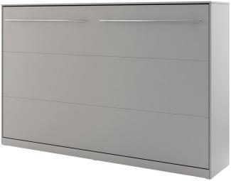 Schrankbett Concept Pro II Horizontal CP-05 (Farbe: Grau, Größe: 120x200 cm)