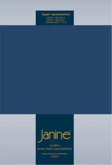 Janine Topper Spannbetttuch TOPPER Elastic-Jersey marine 5001-82 200x200