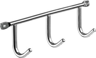 Hettich Garderobenleiste 3 Haken 20,0 x 5,2 x 3,5 cm verchromt