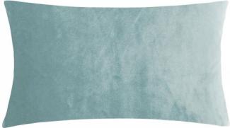 pad Kissenhülle Samt Smooth Aqua Blau (25x50cm) 10424-I40-2550