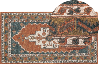Teppich Wolle bunt 80 x 150 cm GELINKAYA