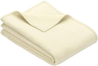 Ibena Porto xl Decke 180x220 cm – Baumwollmischung weich, warm & waschbar, Tagesdecke weiß einfarbig