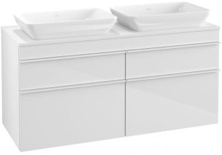 Villeroy & Boch VENTICELLO Waschtischunterschrank 125 cm breit, Weiß, Griff Weiß