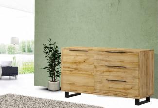 Kommode "Halle" Sideboard 144cm Wotan Eiche