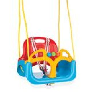 Pilsan Babyschaukel 3 in 1 Samba Swing 06129 mit abnehmbarem Bügel, Rückenlehne hellblau