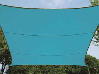Sonnensegel Rechteckig 4x3m Blau - Sonnenschutzsegel für Balkon / Terrassensegel