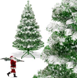 KESSER® Weihnachtsbaum künstlich, Tannenbaum Schnee, 120cm