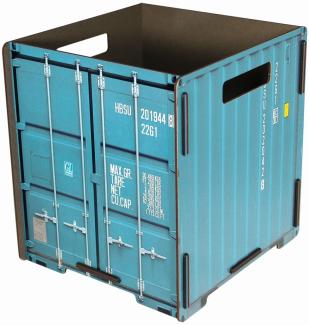 Werkhaus - Papierkorb Container Türkis CO1033 Mülleimer Abfalleimer Papierkörbe