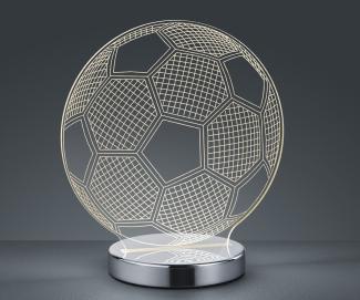 LED Tischleuchte BALL 3D Fußball Lichtfarbe einstellbar Höhe 22cm