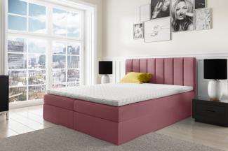 Stylefy 'Arcelia' Boxspringbett, Velours Jasmine Lila 180 x 200 cm