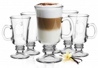 Irish Coffee Gläser mit Henkel Kaffeegläser Teegläser Cappuccino Gläser