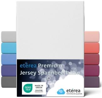 etérea Himmlische Qualität Spannbettlaken etérea Premium Jersey Spannbettlaken 90x200 -, Jersey, Gummizug: rundum, (1 Stück)