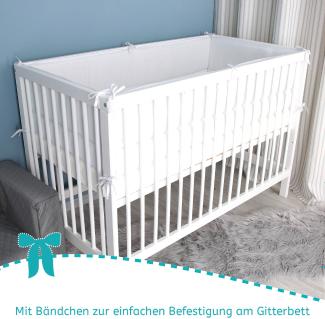 Bettnestchen Soft Nest für Kinderbetten 60 x 120 weiß