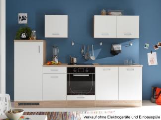 Küchen-Set >Ailina< in Sonoma-Eiche - 270x195x60cm (BxHxT)
