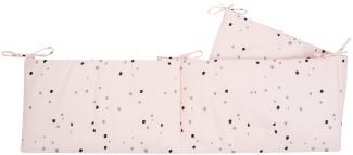 Kikkaboo Babybettnestchen Bär Bumper 180 x 35 cm Bettumrandung Bett 120 x 60 cm rosa