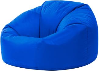 Bean Bag Bazaar Klassischer Sitzsack, Blau, Sitzsack für Erwachsene Groß, Sitzsack mit Füllung, Indoor Outdoor Sitzkissen Wasserabweisend