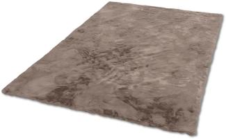 Teppich in Cappuccino aus 100% Polyester - 180x120x2,5cm (LxBxH)
