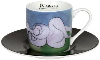 Könitz Espressotasse mit Untertasse Picasso - la siesta, Kaffeetasse, Espressobecher, Porzellan, 85 ml, 11 5 053 2579