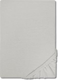 CloudComfort Basic Spannbettlaken Jersey-Stretch silber grau 120 x 200 cm