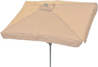 Sonnenschirm, rechteckig 160 x 230 cm, beige