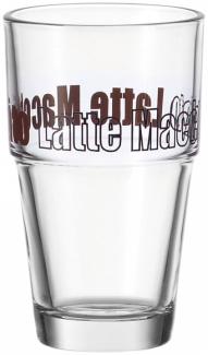 LEONARDO 043399 Solo Latte-Macchiato-Becher 410ml, Glas, H 14 cm, klar