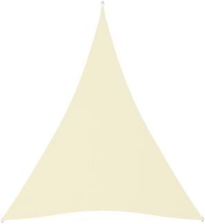 Sonnensegel Oxford-Gewebe Dreieckig 3x4x4 m Cremeweiß