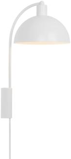 Wandlampe weiss Nordlux Ellen 20 E14 mit Kabelschalter