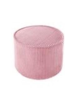 Pouffe, pink mousse, aus Cordstoff, 25 x 39,5 cm, von wigiwama