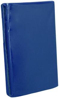 Traumschlaf Zwirn Elasthan Spannbetttuch De-Luxe | 180x200 - 200x220 cm | königsblau