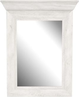 FORTE Kashmir Spiegel, Holzwerkstoff, Weiß/Beige, 72,1 x 92,8 x 7,3 cm