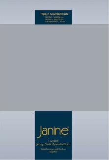 Janine Topper Spannbetttuch TOPPER Elastic-Jersey platin 5001-28 100x200