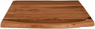 Tischplatte Baumkante Akazie Nuss 60 x 60 cm CURT 136820724