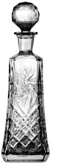 Crystaljulia 4641 Whiskykaraffe Bleikristall Schleudersternmuster, 0,7 L