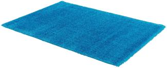 Teppich in türkis aus 100% Polyester - 150x80x4cm (LxBxH)