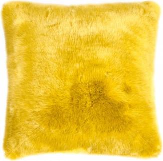 PAD Kissenhülle Sheridan Kunstpelz Mustard Gelb (45x45cm) 10410-E55-4545