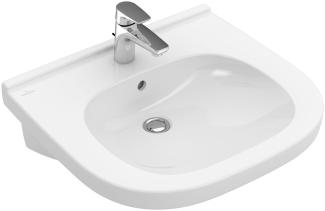 VILLEROY & BOCH O.NOVO Waschbecken Keramik 60 cm breit, Weiß, mit Überlauf