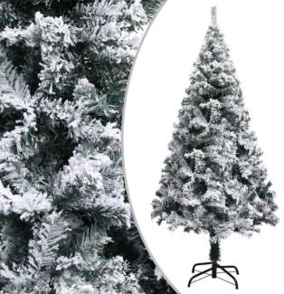 vidaXL Künstlicher Weihnachtsbaum Beschneit Grün 120 cm PVC