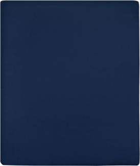 Spannbettlaken Jersey Marineblau 140x200 cm Baumwolle