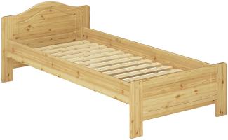 Bettrahmen Massivholzbett Kiefer natur Einzelbett 90x200 Futonbett Singlebett Rollrost 60.37-09