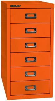 Bisley MultiDrawer™, 29er Serie, DIN A4, 6 Schubladen, Farbe orange