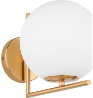 Wall lamp Italux Wall lamp for the living room white and gold Domon